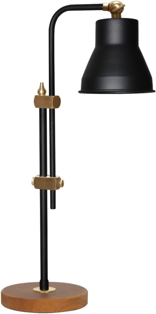 Φωτιστικο Επιτραπεζιο Μεταλλικο Μαυρο Hm7587.01