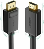 Ugreen Cable Displayport Male - Hdmi Male 3m Μαύρο 10203