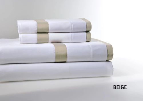 Σετ Σεντόνια Down Town 245x270 Με Rever Beige Βαμβακοσατέν - Υπέρδιπλο 245 X 270