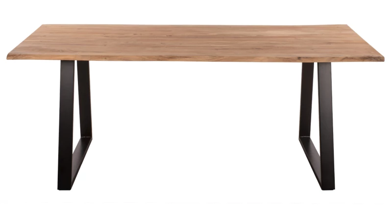 Τραπεζι Τραπεζαριασ Sofia Slim Hm8501.11 Απο Μασιφ Ξυλο Ακακιασ 200x100x77υ Εκ.