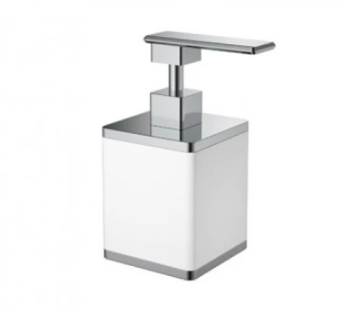 Sparke Sopa-04 Σαπουνοθήκη Με Απλικατέρ Άσπρο-γυαλιστερό Ορείχαλκος & Ρητίνη