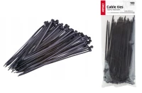 Amio Δεματικα/δετικα Καλωδιων Tie Wrap 2,5 X 150mm (μαυρο) - 100 Τεμ. 02151/am