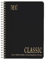 249075 Next Classic Τετρ. Σπιράλ Μαύρο 21x29εκ. 3θεμ. 200σελ. (σετ 10 Τεμαχιων)