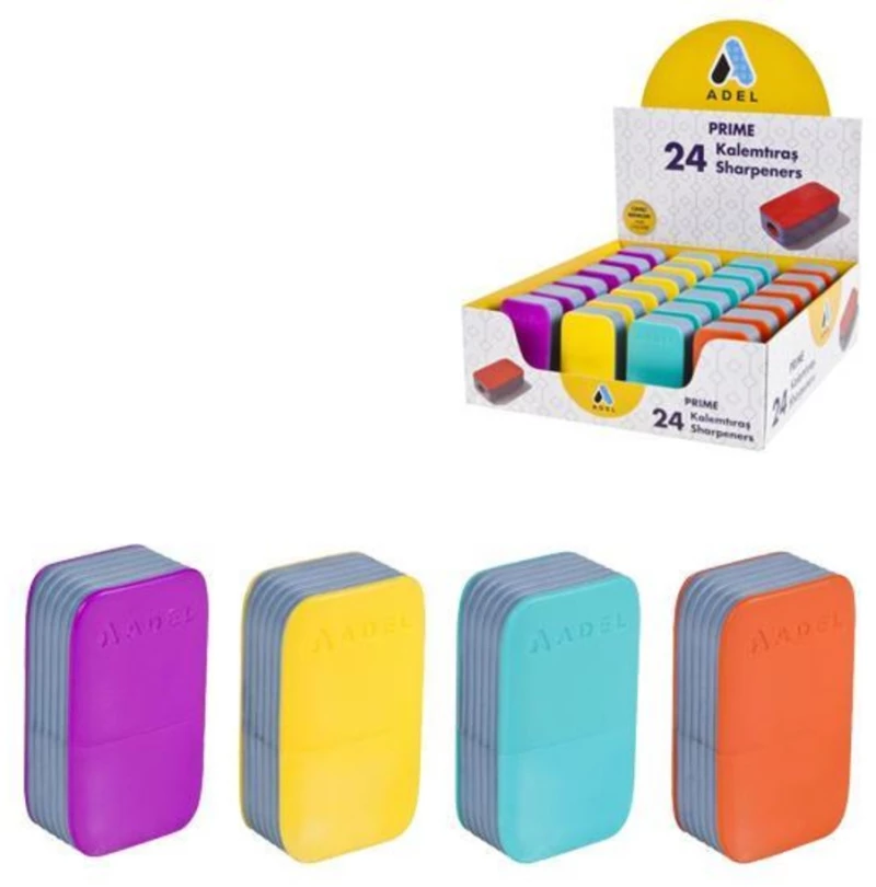 254337 Adel Ξύστρα `prime` Βαρελάκι Με Μια Τρύπα (σετ 24 Τεμαχιων)