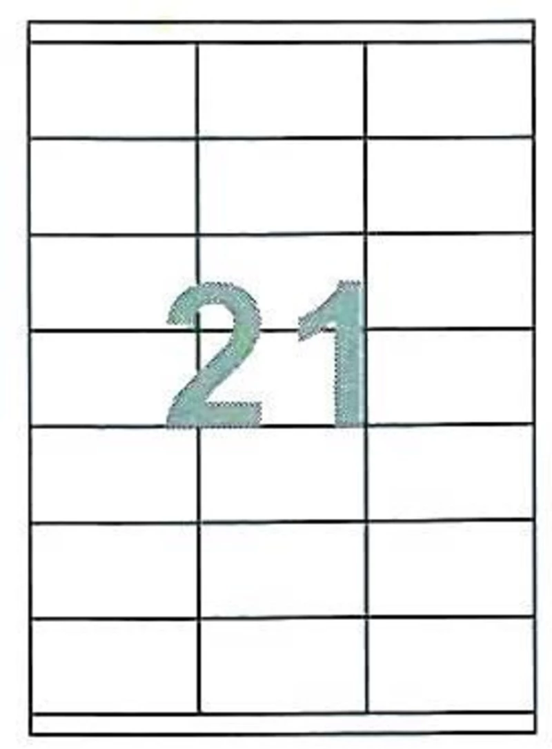 258829 Fleks Ετικέτ. Αυτοκόλ. Λευκέσ 70x42,3mm 21/φ 100φ Α4