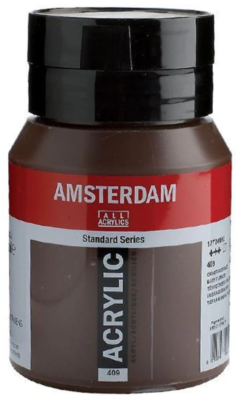 260888 Talens Amsterdam Ακρυλικό Χρώμα 409 Burnt Umber 500ml