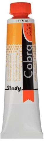 260919 Talens Cobra Study Water Mixable Oil 285 Perm. Yellow Deep 40ml. (σετ 3 Τεμαχιων)