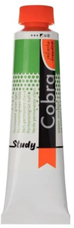 260942 Talens Cobra Study Water Mixable Oil 618 Permanent Green Light 40ml. (σετ 3 Τεμαχιων)