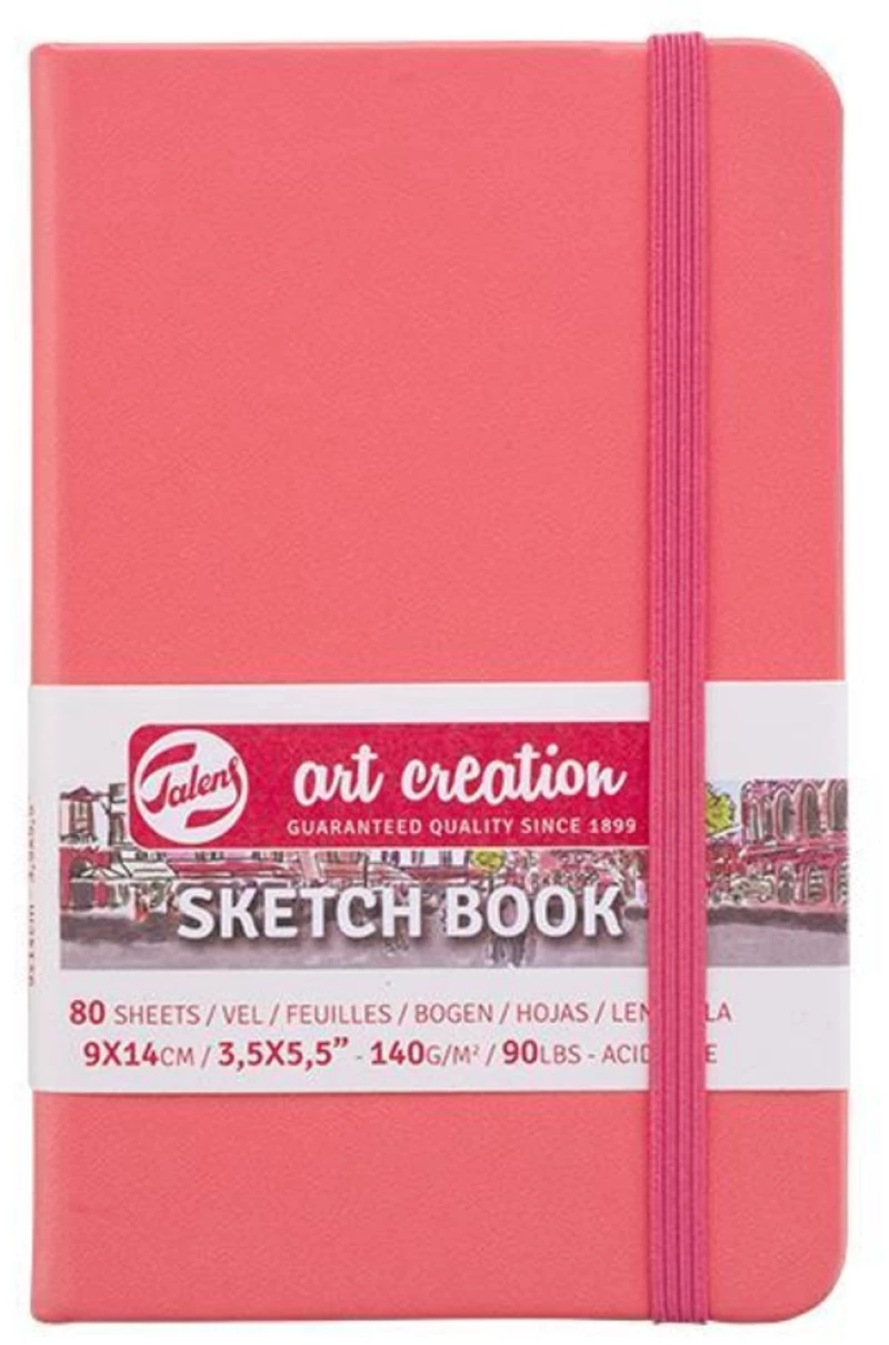 261027 Talens Sketch Book Κοραλί 80φυλ. 9x14εκ. 140 Γρ.