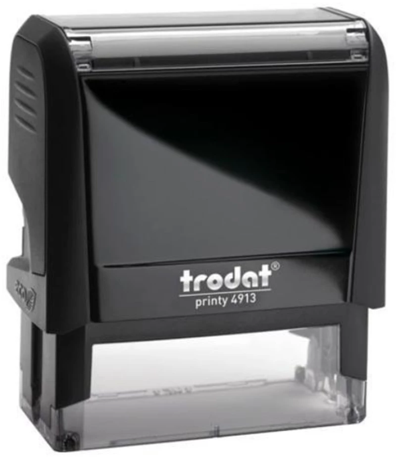 251879 Trodat Printy Σφραγίδα Μαύρη 4913 Με Μαύρο Μελάνι