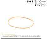 254683 Λάστιχα Νο 8 50x1.4x1.4χιλ. (100gr) (σετ 12 Τεμαχιων)