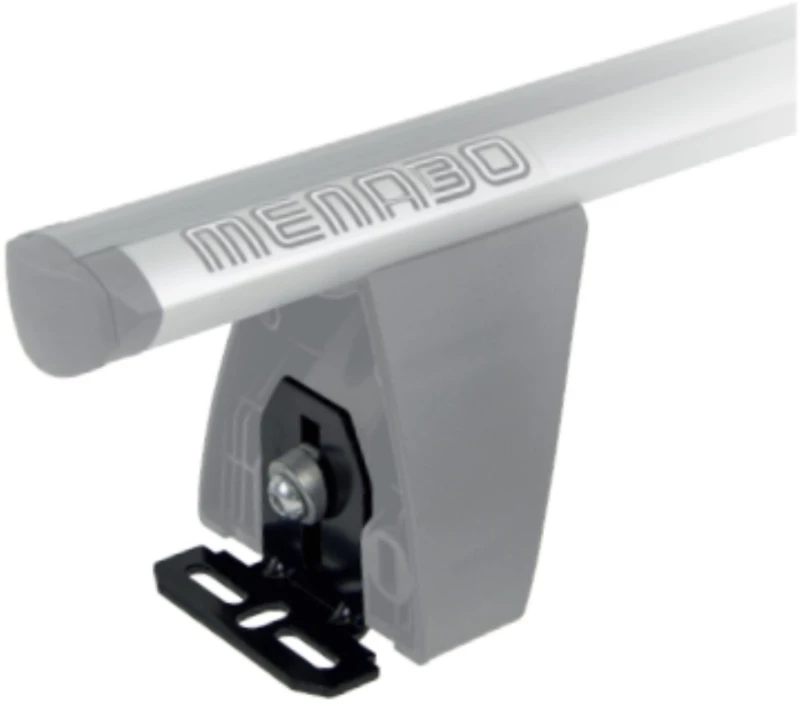 Menabo Dlfix203fp Kit Type Fp Ακρα (ποδια) Για Μπαρεσ Οροφησ Delta Black/silver Menabo - 1 Σετ 10590/mb