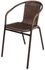 Πολυθρόνα Rattan Mercury Καφέ 54x61x73cm