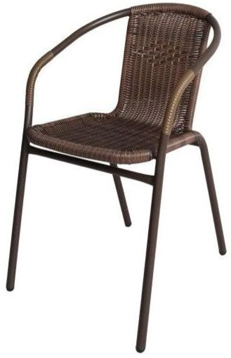 Πολυθρόνα Rattan Mercury Καφέ 54x61x73cm