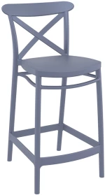 Cross 65εκ.σκαμπο Dark Grey Πολ/νιου