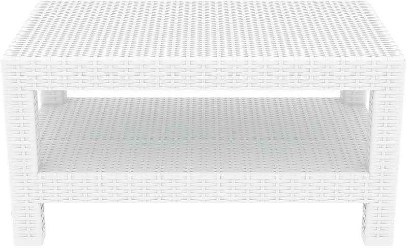 Monaco White Τραπεζι 92χ57χ45εκ. Πολ/νιου