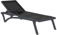 Pacific Ξαπλωστρα Dark Grey/black Πολ/νιου