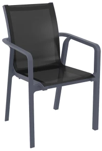 Pacific Πολυθρονα Dark Grey/black Πολ/νιου
