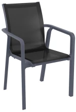 Pacific Πολυθρονα Dark Grey/black Πολ/νιου