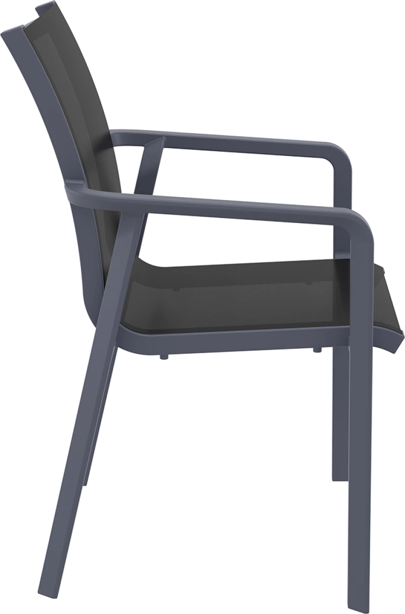 Pacific Πολυθρονα Dark Grey/black Πολ/νιου
