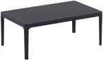 Sky Black 100χ60χ40εκ. Τραπεζι Πολ/νιου