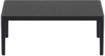 Sky Black 100χ60χ40εκ. Τραπεζι Πολ/νιου