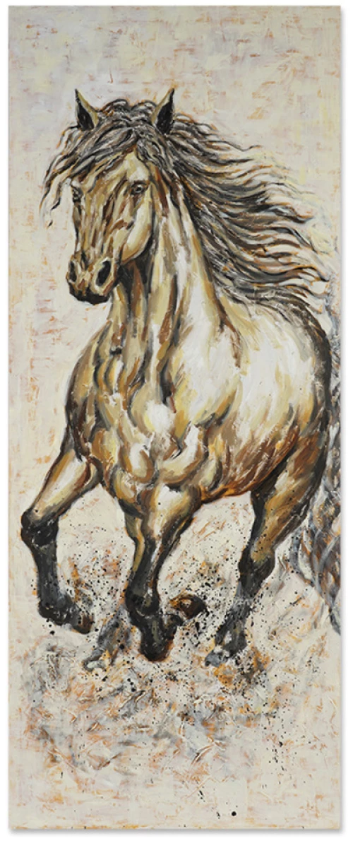272025 Πινακασ "αλογο" Καμβασ 60x150x3cm
