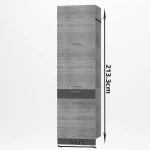 Alina Μεγάλο Ντουλάπι 60x55,6x213,3εκ Σονόμα-μόκκα