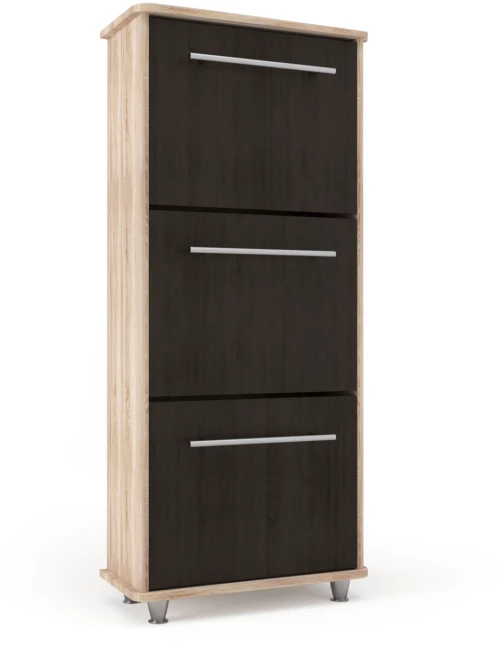 Παπουτσοθήκη Niag580 58x26.5x132εκ Wenge-sonoma