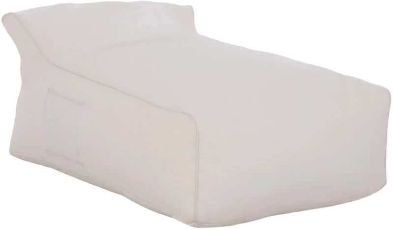 247404 Πουφ Zafer Με Textilene 600gr/m2 2x1 Λευκο 88x128x60υεκ