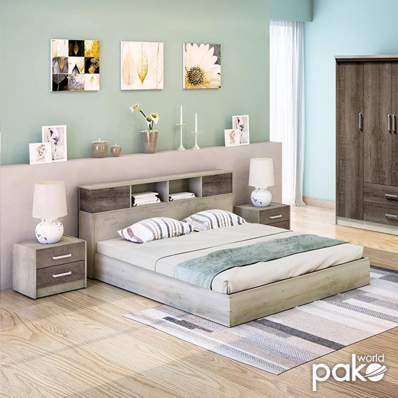 Κρεβάτι Διπλό Olympus Pakoworld Σε Χρώμα Castillo-toro 160x200εκ