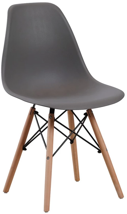 Καρέκλα Colt Γκρι Pp/ξύλο 46x52x82cm
