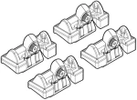 Hyundai Getz 5d 06/02-03/08 Kit Ακρα (ποδια) Για Μπαρεσ Nordrive