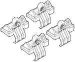 Honda Jazz 01/02-09/08 Kit Ακρα (ποδια) Για Μπαρεσ Nordrive
