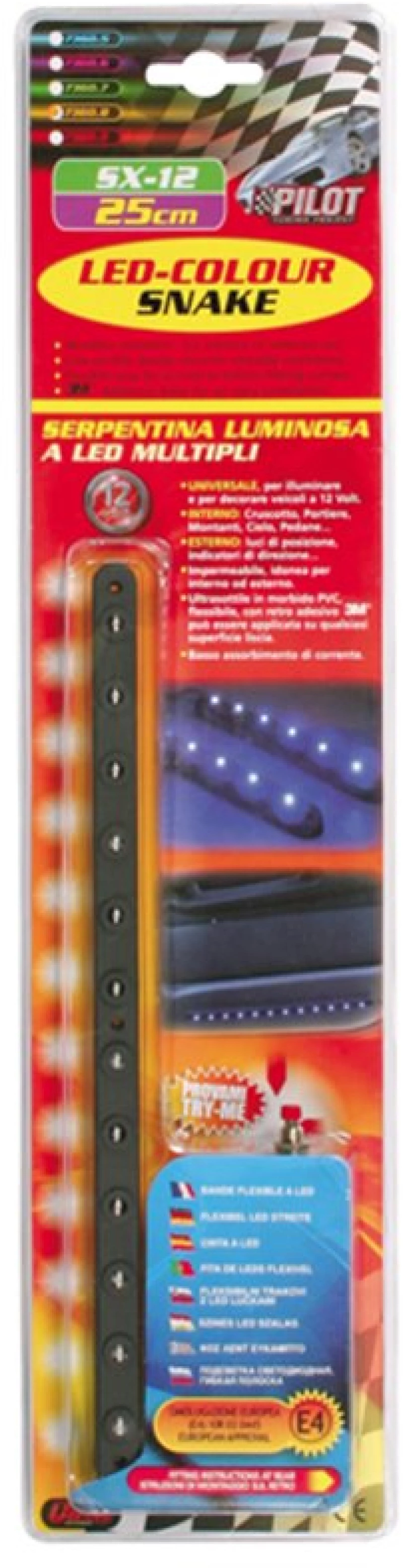 Tainia Σε Πλαστικη Βαση 12 Led 12v 25 Cm Πρασινο -1 Τεμ.