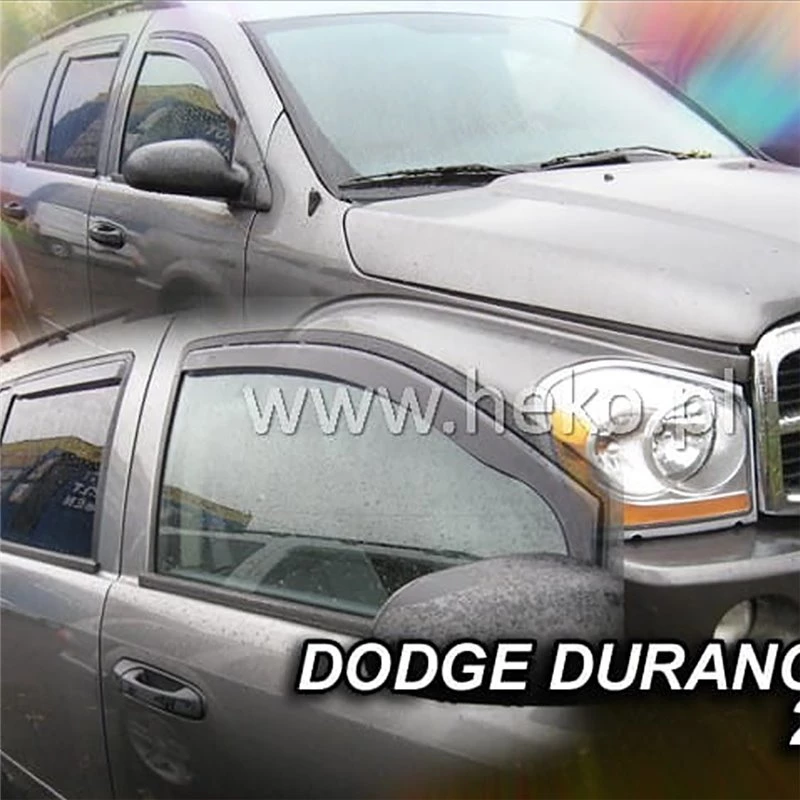 Dodge Durango 5d 2004+ Ζευγαρι Ανεμοθραυστεσ Απο Ευκαμπτο Φιμε Πλαστικο Heko - 2 Τεμ.