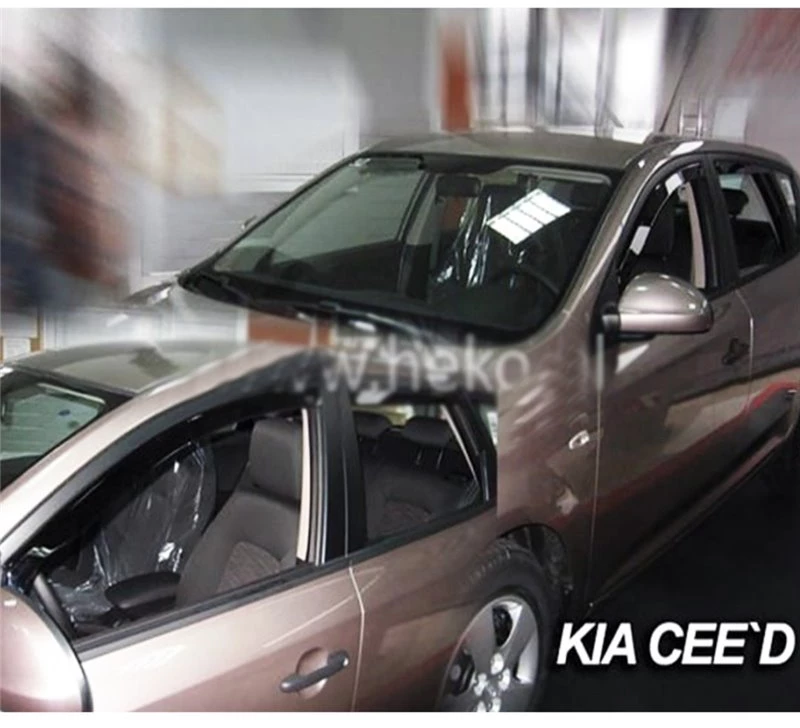 Kia Ceed 5d 2007-2012 Ζευγαρι Ανεμοθραυστεσ Απο Ευκαμπτο Φιμε Πλαστικο Heko - 2 Τεμ.