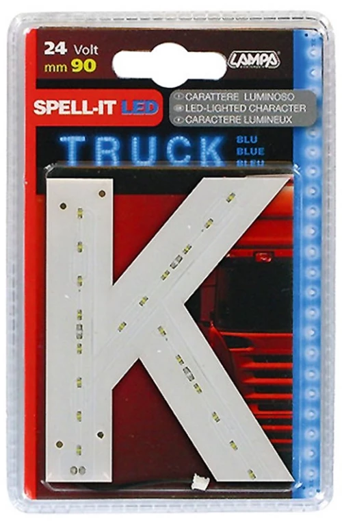 Γραμμα Κ Μπλε 24v Led