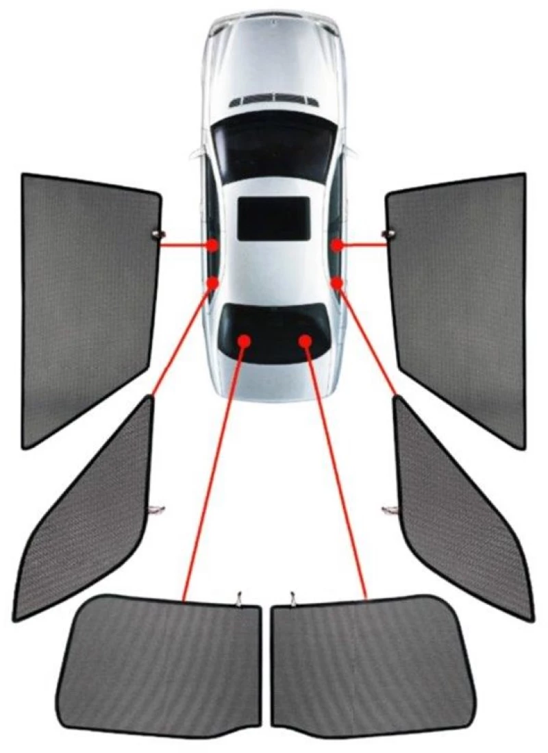 Peugeot 3008 5d 2010+ Κουρτινακια Μαρκε Car Shades - 6 Τεμ.