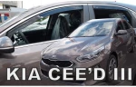 Kia Ceed 5d Htb 2017+ Σετ Ανεμοθραυστεσ Αυτοκινητου Απο Ευκαμπτο Φιμε Πλαστικο Heko - 4 Τεμ.