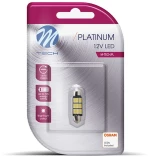 Λαμπακια Πλαφονιερασ C5w 12v Sv8.5 3,2w 450lm 36mm 9xsmd5630 Led Osram Λευκο 1τεμ. M-tech