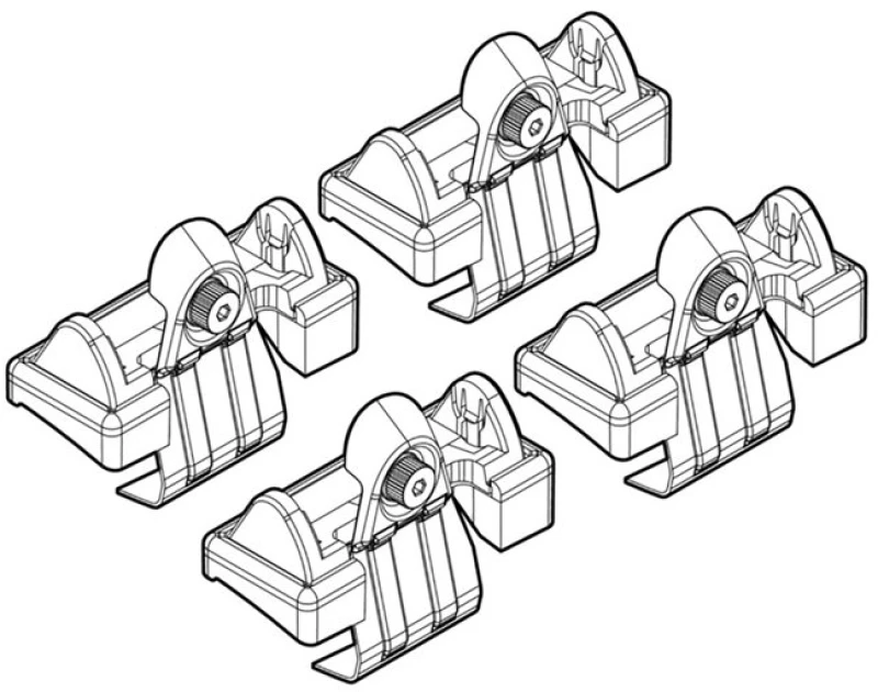 Skoda Octavia 5 09/04+ Kit Ακρα (ποδια) Για Μπαρεσ Nordrive