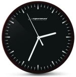 Esperanza Ρολόι Τοίχου Budapest Ehc010k, 20cm, Μαύρο-όψη Ξύλου