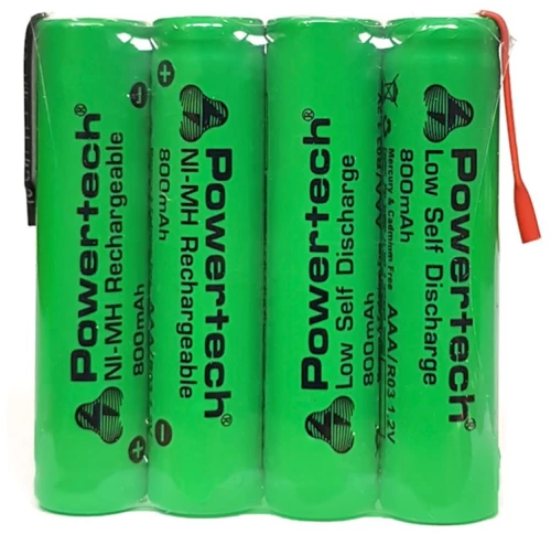 Powertech Επαναφορτιζόμενη Μπαταρία Pt-791 800mah, Aaα Hr03, 4τμχ