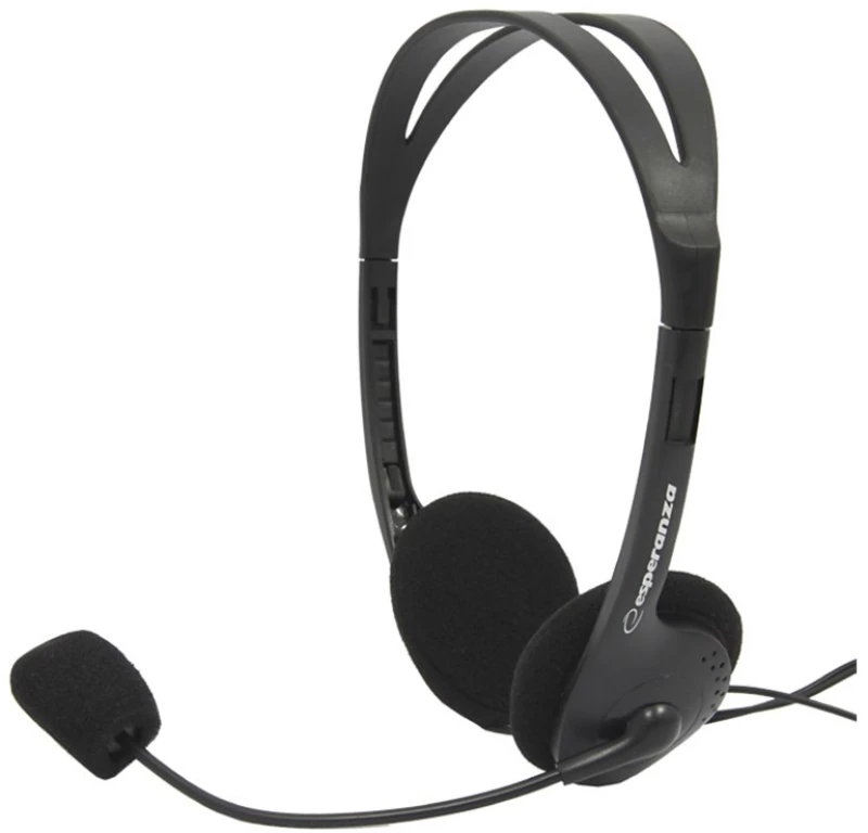 Esperanza Headphones Με Μικρόφωνο Scherzo Eh102, 2x 3.5mm, 2.5m, Μαύρα