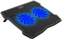 Powertech Βάση & Ψύξη Laptop Pt-930, Έως 15.6", 2x 125mm Fan, Led, Μαύρο