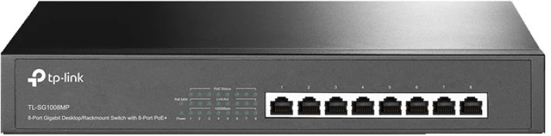 Tp-link Desktop/rackmount Switch Tl-sg1008mp, 8-port Poe+, Ver. 2.0