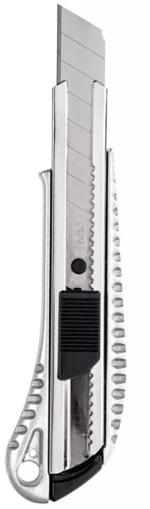 Deli Μεταλλικό Κοπίδι Με Ασφάλεια Dl4255, 18mm, Ασημί