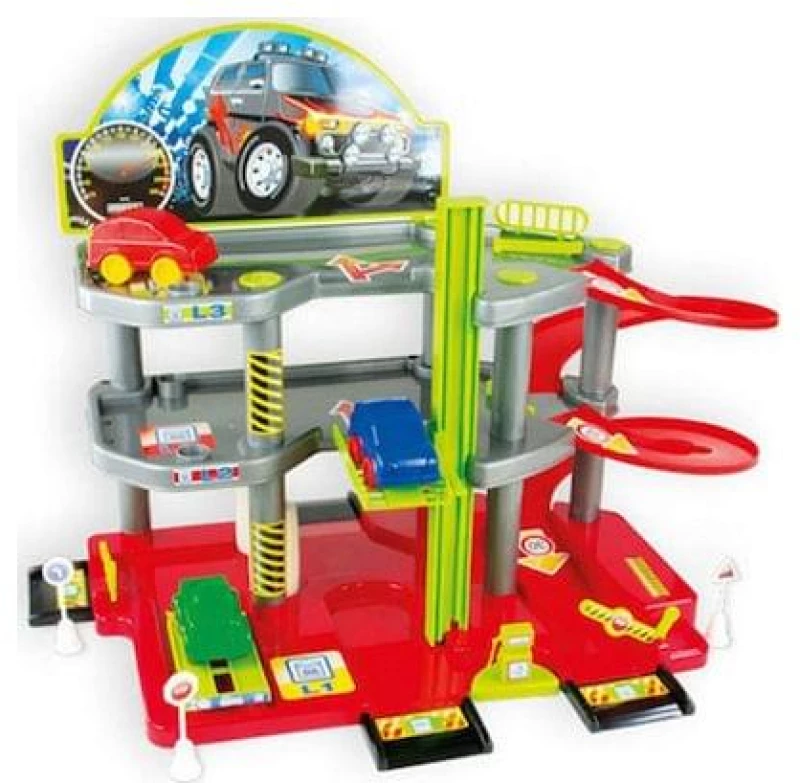 Mochtoys Parking Set 3 Επίπεδα Mε Αυτοκίνητα
