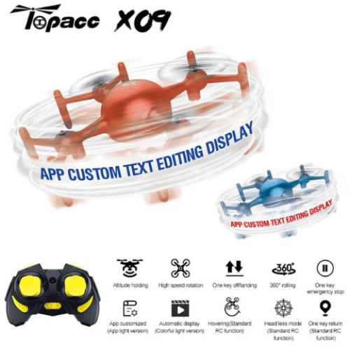 MIRBEST Drone Custom Programming Lights Επεξεργασία χαρακτήρων Εμφάνιση αισθητήρα βαρύτητας Λειτουργία υψηλής συγκράτησης QY66-X09 Μπλε